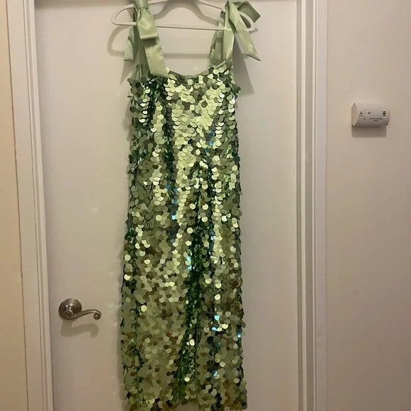Tuckernuck mint chip sequin Roxy dress - Picture 4 of 4